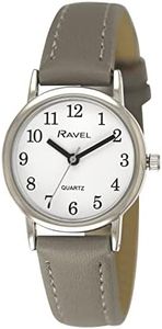 Ravel - Reloj de Mujer para Diario de Colores Pastel (Caja de 36 mm) - Cuarzo Analógico - R0137.13.1 - Gris