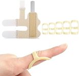 6pcs Oval Finger Splints,Finger Support Brace Stabilizer,Trigger Finger Splint,5 Graduated Oval Trigger Finger Splint & 1 Finger Sleeve Straightener Brace for Finger Knuckle Immobilization,Arthritis.