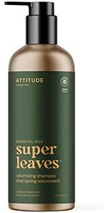 ATTITUDE Hair Shampoo with Essential Oils, EWG Verified, Plant and Mineral-Based Ingredients, Vegan Beauty Products, Refillable Aluminum Bottle, Volumizing, Petitgrain and Jasmine, 473 ml