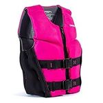 O'Brien Youth Flex V-Back Life Jacket, 65-90lbs, Black/Pink