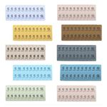 Sekonow 100pcs Faux Leather Handmade Tags for Crochet Items, 10 Colors Double-Sided Folding Sewing Hand Made Tags Personalized Labels for Hat Bags Jeans Crocheting Knitting, Handmade