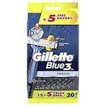 Gillette Blue 3 Plus 15+5 Free Disp