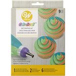 Wilton Colour Swirl Piping Set, 3-Colour Piping Bag Coupler, 9 Piece Cake Decorating Kit