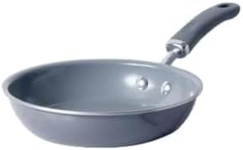 Meyer Anzen Healthy Ceramic Coated Aluminium Frypan | Frying pan Induction Base | Ceramic Pan | Omlette Pan | Ceramic Coated Frying Pan | Ceramic Fry Pan for Cooking, 24cm/2.1L, Grey