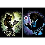 Diamond Art Beauty and Beast Diamond Painting Belle, 5D Full Drill Embroidery Kits (2 Packs)