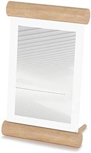 UMBRA Scroll Cadre photo autoportant 10 x 15 cm pour affichage vertical et horizontal Naturel 4 x 6 cm