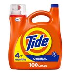 Tide Liquid Laundry Detergent, Original, 100 loads, 3.9 L, HE Compatible (Packaging May Vary)