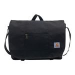 Carhartt Ripstop Messenger Bag, Durable Water-Resistant Messenger Work Bag, Black