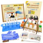 Youngineers 30-in-1 Chemistry Practicals Kit for Class 10, CBSE & ICSE, Ages 14-16, Science Experiments and Durable Apparatus, Practicals Videos Included