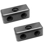 Merriway BH03417 (50 Pcs) Black Modesty Wood & Furniture Jointing Block Connector - Pack of 50 Pieces