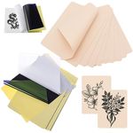 Tattoo Practice Skin with Transfer Paper - Ruicoo 20Pcs Tattoo Skin Practice Kit with 10Pcs Double Side Skin and 10Pcs Transfer Stencil Paper for Tattoo Practice Tattoo Supplies…