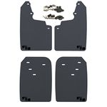 Rokblokz Mud Flaps for Toyota Tacoma - Fits 2016-2023 Model Years - Multiple Colors Available - Set of 4 - Includes Hardware and Detailed Instructions (Regular, Black with Black Logo)