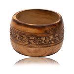 Beautiful Handmade 5 x 3" Decorative Mango Wood Snack Serving Bowl For Dry Fruits Chips Coffee Table Countertop Display Key Bowl Tableware Kitchen Living Room Home Decor Accents Dinnerware (Antique)