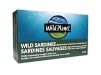 Wild Planet Wild Sardines in Extra Virgin Olive Oil, Sea Salt, Lightly Smoked, Tinned Fish, Sustainably Caught, Non-GMO, Kosher, Gluten Free, Keto and Paleo - 125g