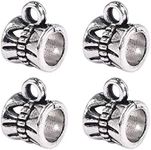 LANBEIDE 50pcs Antique Alloy Pendant Clasp Bail Beads Loose Spacer Beads Connectors For DIY Necklace Bracelet Jewelry Making