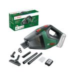 Bosch Home and Garden 06033B9102 Cordless Vacuum Cleaner Universalvac 18, Without Battery, in Carton Packaging, Green