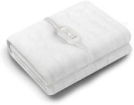 Dual Control Washable Electric Blanket | Heated Underblanket with Overheat Protection | Washable (Single)