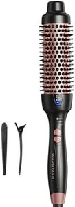 Wavytalk Thermobürste, Thermal Brush 38mm Ionische Lockenbürste erhitzt zur Erzeugung natürlicher Locken, Heiße Rundbürste für Blowout Express, EU-Plug Dual-Spannung