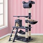 BEASTIE 140cm Grey Cat Tree Scratch