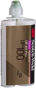 3M Scotch-Weld Epoxy Adhesive DP100, Clear, Two-Part Fast Cure Rigid Epoxy, High Shear Strength, High-Flow, Low Viscosity, Self-Leveling, 200 mL (6.76 fl oz) Duo-Pak