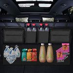 KOLODOGO Car Trunk Organizer, Backseat Hanging Organizer With 8 Large Storage Bag Super Capacity, Waterproof Trunk Storage Bag For Suv Car, Black, Nylon, Automobiles