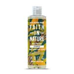 Faith In Nature Natural Shea & Argan Shampoo, Moisturising for Curly Hair & Dry Scalp, Vegan & Cruelty Free, No SLS, Silicones or Parabens, 400ml