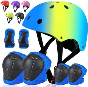 ArgoHome Toddler Kids Bike Helmet Set with Knee Elbow Pads, CPSC Certified