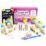 Glitter & Sparkle Ultimate DIY Slime Making Kit for Kids - Make 20+ Different Slime Texture at Home. Best Birthday Gift for Girls/Boys. Ideal Age 3 Years and Plus.