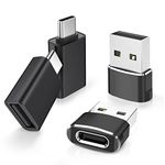 Elebase USB to USB C Adapter for iPhone 16 Charger&C Male to 3.0 Female Charger 4P,Thunderbolt 4 to Type A OTG Converter for iPhone 15 14 13 Plus Pro Max,MacBook,iWatch 10 9,iPad,Samsung Galaxy S24