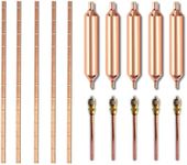 Filter Dryer for Refrigeration，15-In-1 Air Conditioner Repair Tool Kit,Refrigerator Filter Dryer Copper Access Valve 1/4 /Phosphor Copper Welding Rod