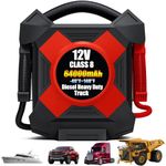 Heavy Duty Jump Starter,DM1264 30000A Ultrasafe 12V Battery Jumper Starter Portable,-40F° Startall Cat Battery Booster Pack for Semi Truck Gasoline and Diesel Engines Up to 99L,Class8