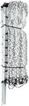 Premier 1 VersaNet® Plus, 20" H x 50'L Portable Electric Garden Net Fence with Built-in Posts | 2" x 2" Strand Spacing at Bottom to Keep Rabbits, Raccoons and Varmints Out of Gardens | White/Black