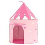 KORIMEFA Princess Castle Play Tent for Girls Toddlers Pop Up Playhouse for Indoor and Outdoor Portable Pop Up Play Teepee Gift for Baby Toddler Girls