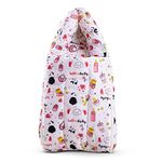 BAYBEE Polyester Baby Cotton Bed Cum Carry Bed Printed Baby Sleeping Bag-Baby Bed-Infant Portable Bassinet-Nest for Co-Sleeping Unisex Baby Bedding for New Born 0-12 Months Old (Panda Pink)