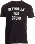 Definitely Not Drunk | Funny Bachelor Party Bar Festival Concert Beer T-Shirt, Black, Large