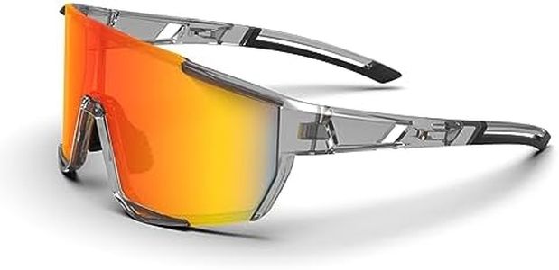 Polarized Sports Sunglasses, Cycling Glasses, Baseball Glasses with 1 or 5 Interchangeable Lenses for Outdoor Sports
