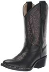 Old West Boys' Cowboy Boot Black 11 D(M) US