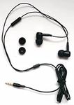 Emartbuy® iRULU Walknbook W3 Mini 8 Inch Tablet PC Premium Range Extra Bass Black In Ear Stereo Handfree Headset With Microphone