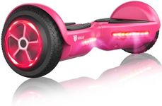 UNI-SUN Hoverboard for Kids Ages 6-12, Self Balancing Hoverboards with LED Lights, Rose Red Hover Board