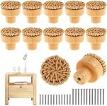 12Pcs Boho Rattan Dresser Knobs, Bo