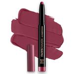 FACES CANADA Ultime Pro HD Intense Matte Lipstick + Primer - Wine Shot (Plum), 1.4g | 9HR Long Stay | Flawless HD Matte Finish | Intense Color | Lightweight | Smooth Glide | Primer Infused