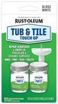 Rust-Oleum Tub & Tile Paint 244166 Specialty Kit Tub and Tile Touch Up, White, 2 Piece Set, 11 Fl Oz