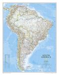 South America Classic, Tubed: Wall Maps Continents (National Geographic Reference Map)