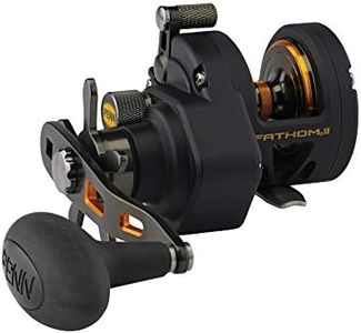 PENN Fathom II Star Drag Conventional Fishing Reel, Black, Gold