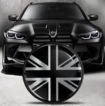 Biomar Labs Compatible with BMW Emblem 51148132375 Front/Hood/Trunk Tuning Badge 82mm Silver Uk Flag EO 21