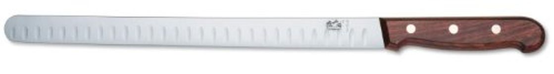 Victorinox 5412030 Salmon Knife, Fluted Blade, Rosewood, 30 cm
