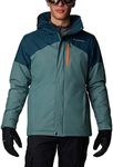 Columbia Men's Last Tracks Jacket, Ski Jacket, Metal/Night Wave, Size XL