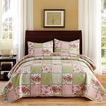 MERRY HOME Queen Quilt Set, 3-Piece