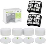 GreenVacShop Replacement Filter Set for Shark DuoClean Rotator Lift-Away Speed Zero-M Upright Vacuum NV601, NV611, NV770, NV771, UV700, XFF600 XHF600 (4 Foam + 4 Felt + 2 HEPA Filters Kit)