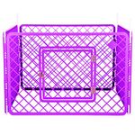 Iris Ohyama Dog Pen with Lockable Door, H60cm, 4 Panels, Purple, Scratch Proof, Puppy Enclosure, For Rabbit Run, Indoors, Outdoors, Playpen for Dogs, Cats, Rabbits, Pets, Dog Fence, Kennel, H-604